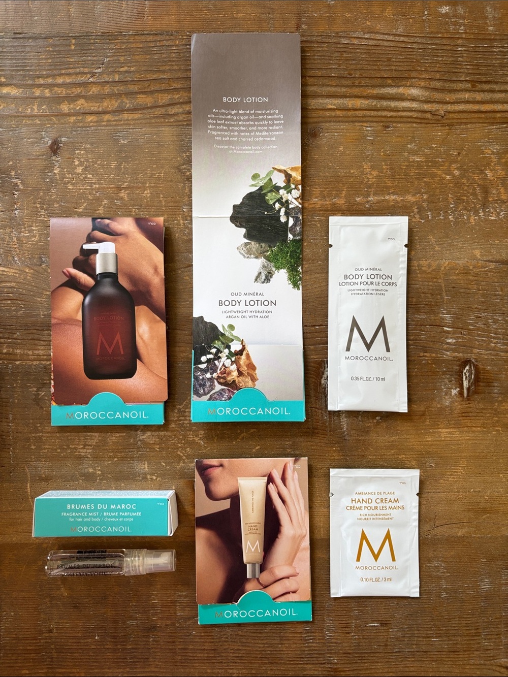 Moroccanoil 2 Travel Body Lotion, 1 Hand Cream, 1 Fragrance Mist